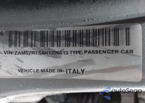 2017 Maserati Ghibli S Q4 z USA, uszkodzony, nr VIN ZAM57RTS4H1226613